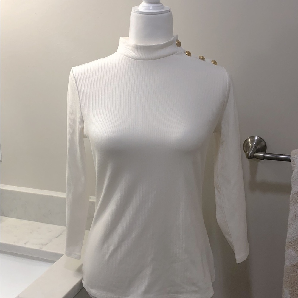 Express Mock Neck Top - Picture 3 of 7